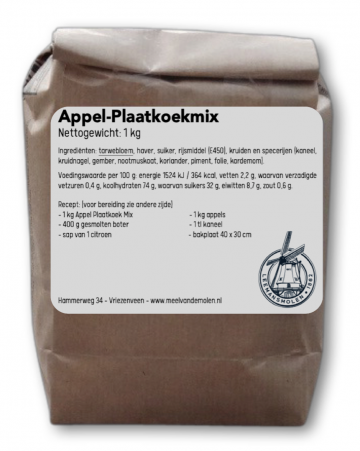 Appel plaatkoek   meel van de molen
