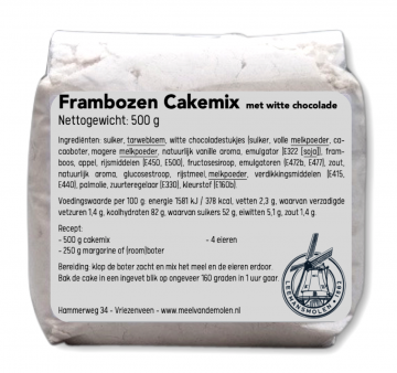 Framboos cakemix   meel van de molen