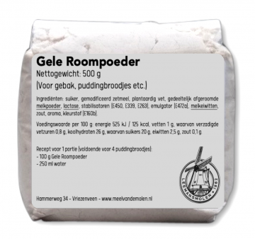 Gele roompoeder   meel van de molen