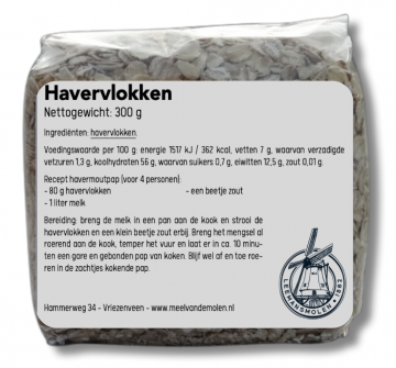 Haver vlokken   meel van de molen