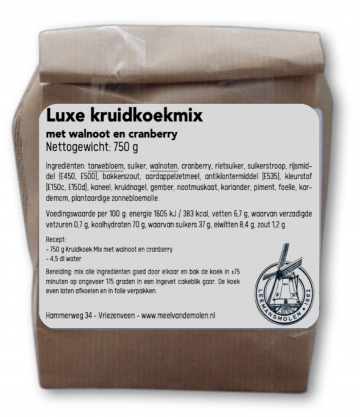 Kruidkoek cranberry walnoot   meel van de molen