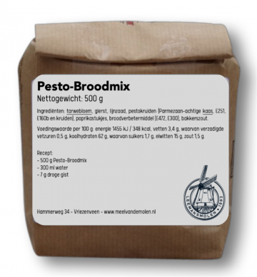 Pesto broodmix   meel van de molen