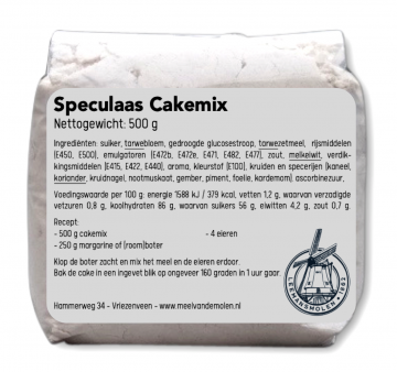 Speculaas cakemix   meel van de molen