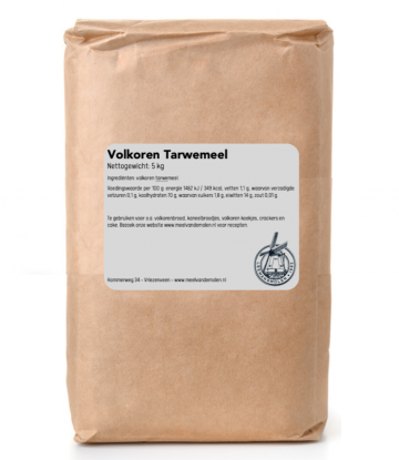 Volkoren tarwemeel   meel van de molen