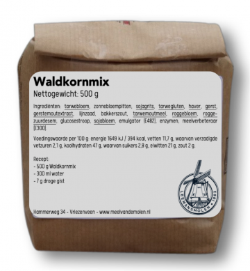 Waldkornmix 500g   meel van de molen